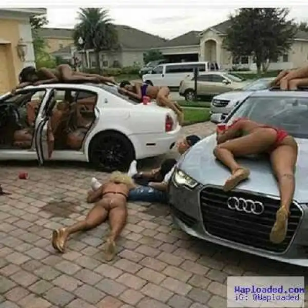Shameful Photo: Just See What Alcohol Did To This Girls After Clubbing All Night